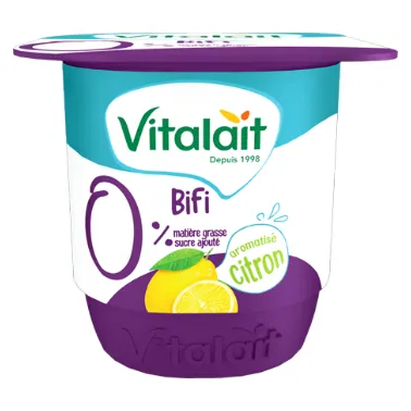 Yaourt 0% citron VITALAIT 100 g