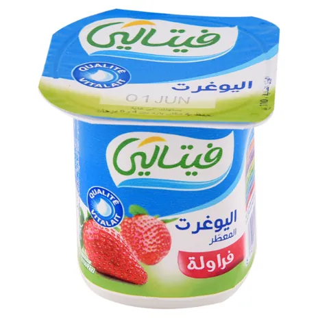 Yaourt aromatisé Fraise VITALAIT 100 g