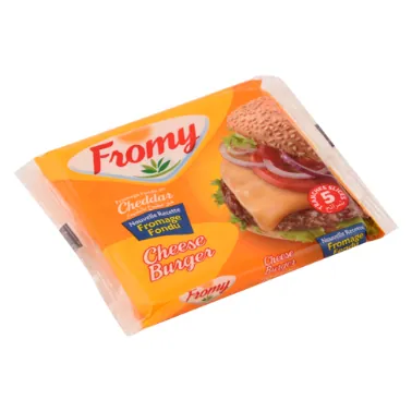 Fromage slice burger Au cheddar FROMY 75 g-5 Tranches