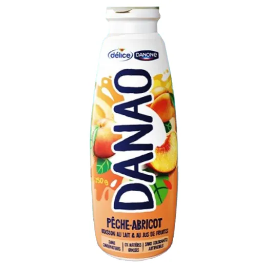 Jus de fruits et lait Pêche-Abricot DANAO 200 ml