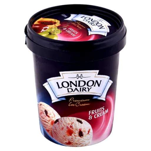 Glace Fruit et crème LONDON DAIRY 500 ml