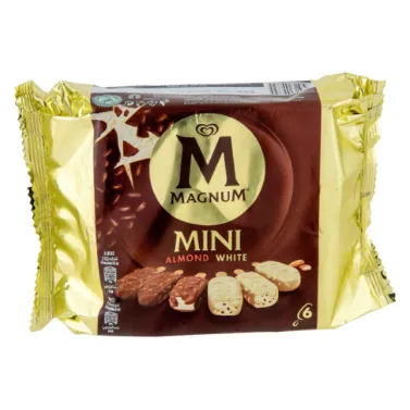 Multipack Glace Mini Amandes blanches MAGNUM 6 Pièces - 345 ml