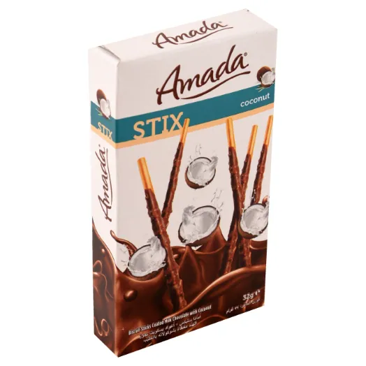 Bâtonnets enrobés Noix de coco AMADA 32 g