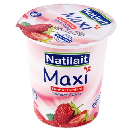 Spécialité laitière Fraise NATILAIT Maxi-330 g