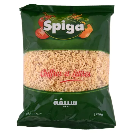 Pâtes chiffres et lettres SPIGA 250 g