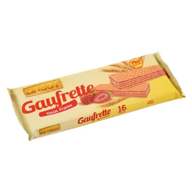 Gaufrette goût fraise LINGOT 100 g