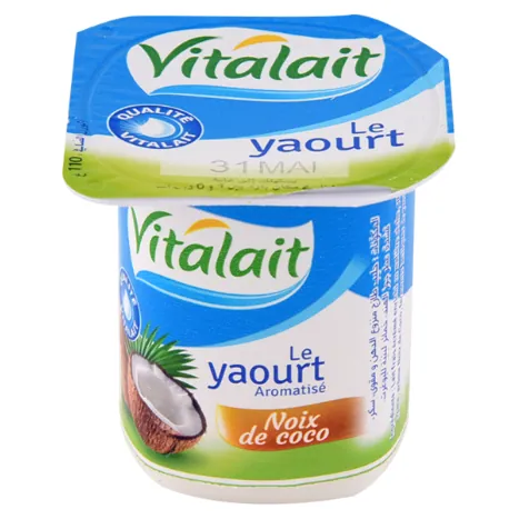 Yaourt aromatisé Noix de coco VITALAIT 100 g