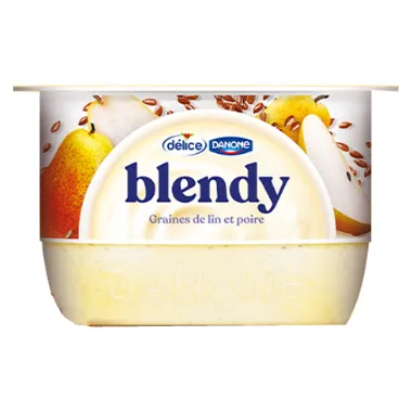 Yaourt aux céréales blendy Poire Graine de lin DÉLICE 120 g