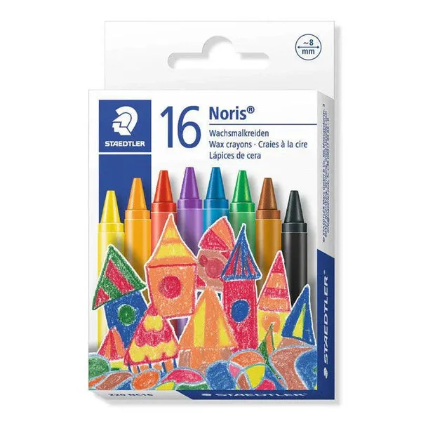 Craies à la Cire Staedtler 16 Couleurs 8mm