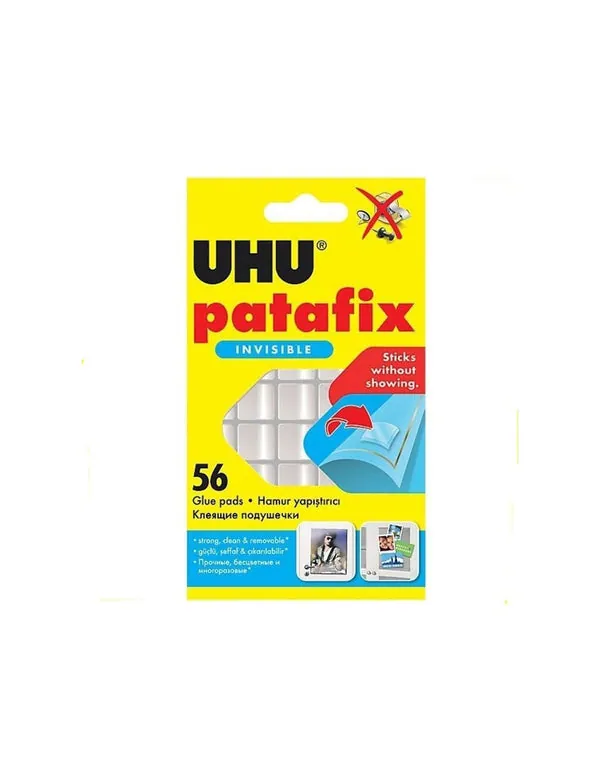 UHU Patafix - Set de 56 Pastilles Adhésives Transparentes