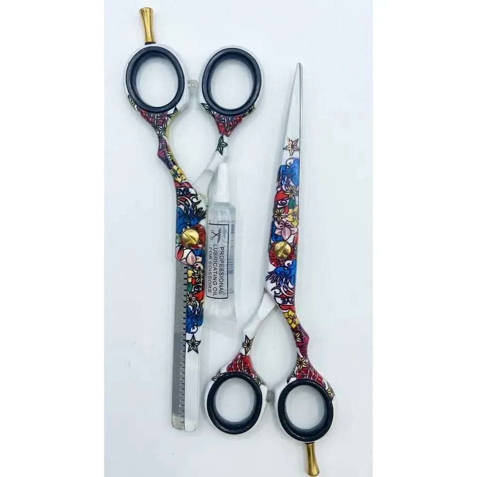 Henbor Ensemble Ciseaux 786-1/6 & 786/6 Tatoo