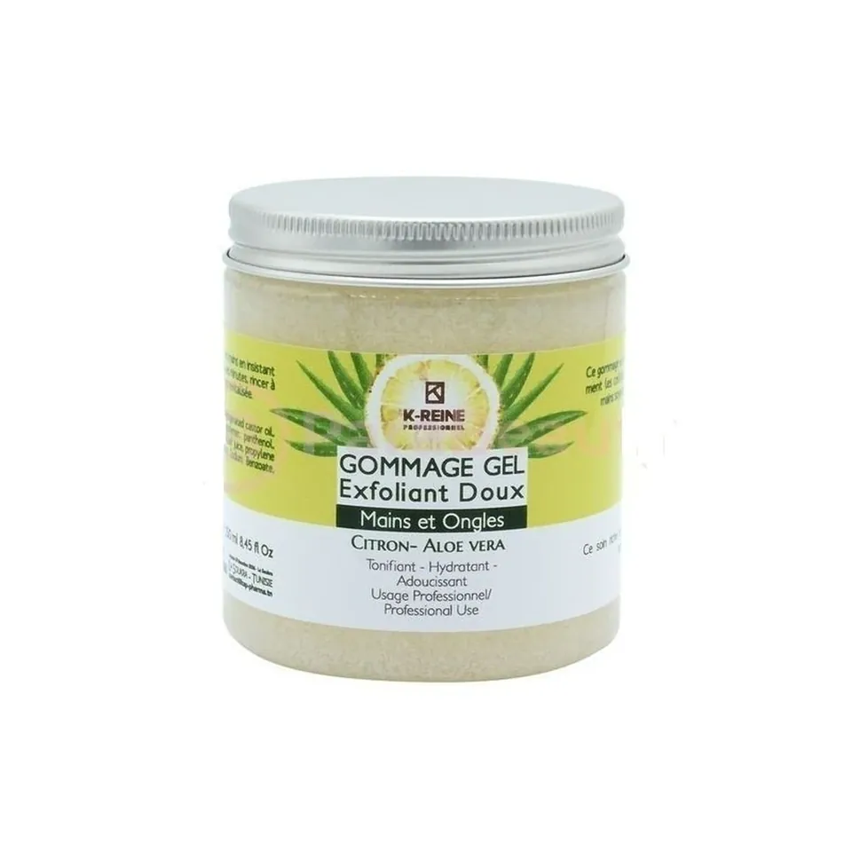 K-reine Gommage Gel Mains Citron Aloe 250 ml