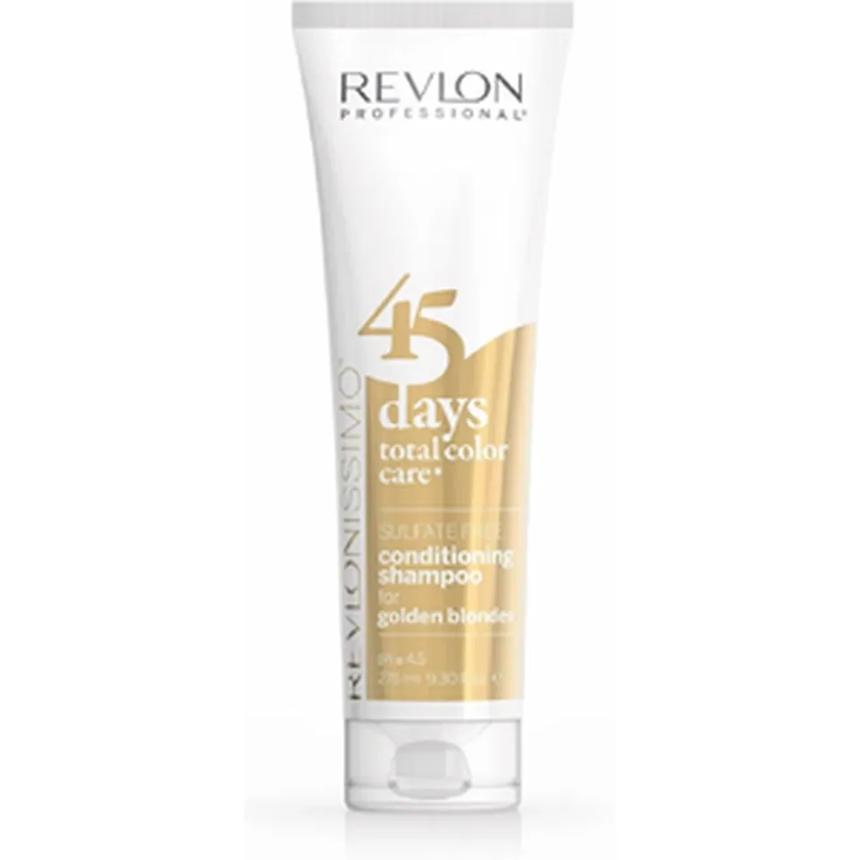 REVLON 45 Days Shamp 2 en 1 S. Sulfate Golden Blonds 275 ml