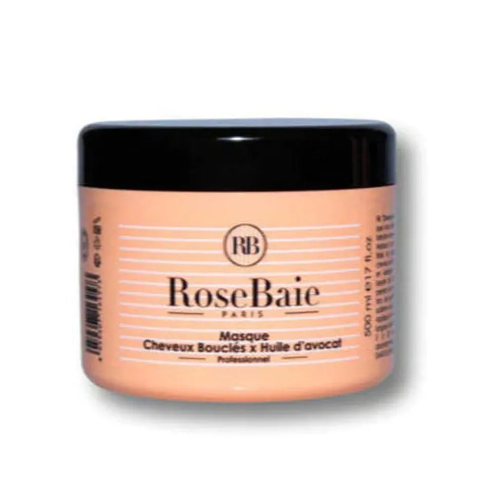 Rose Baie Mask Cheveux Boucles X Huile d Avocat 500 ml