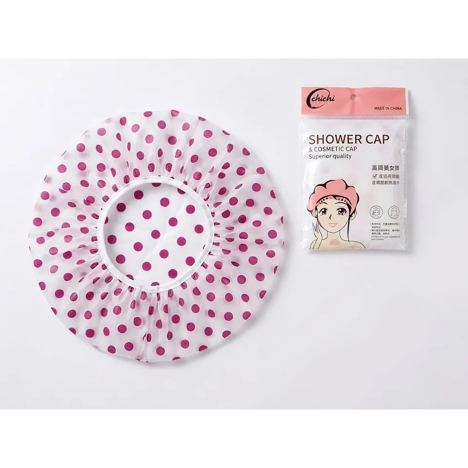 Bonnet de Douche a Pois
