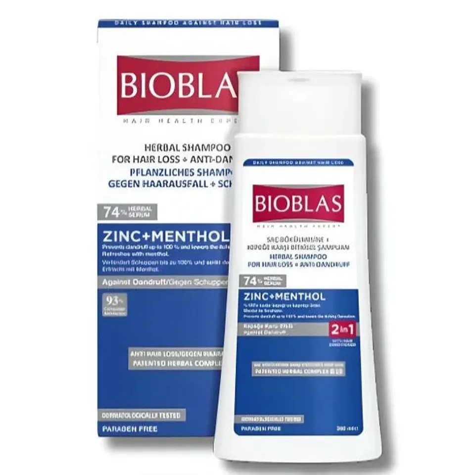 bioblas Shampoing Zinc Menthol 360 ml