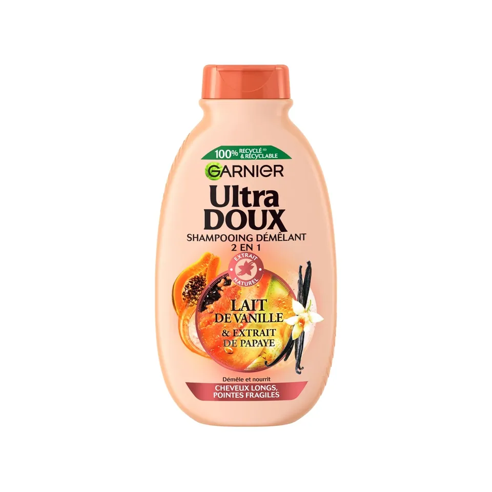 Garnier Ultra Doux Shampoing Lait de Vanille+papaye 250 ml