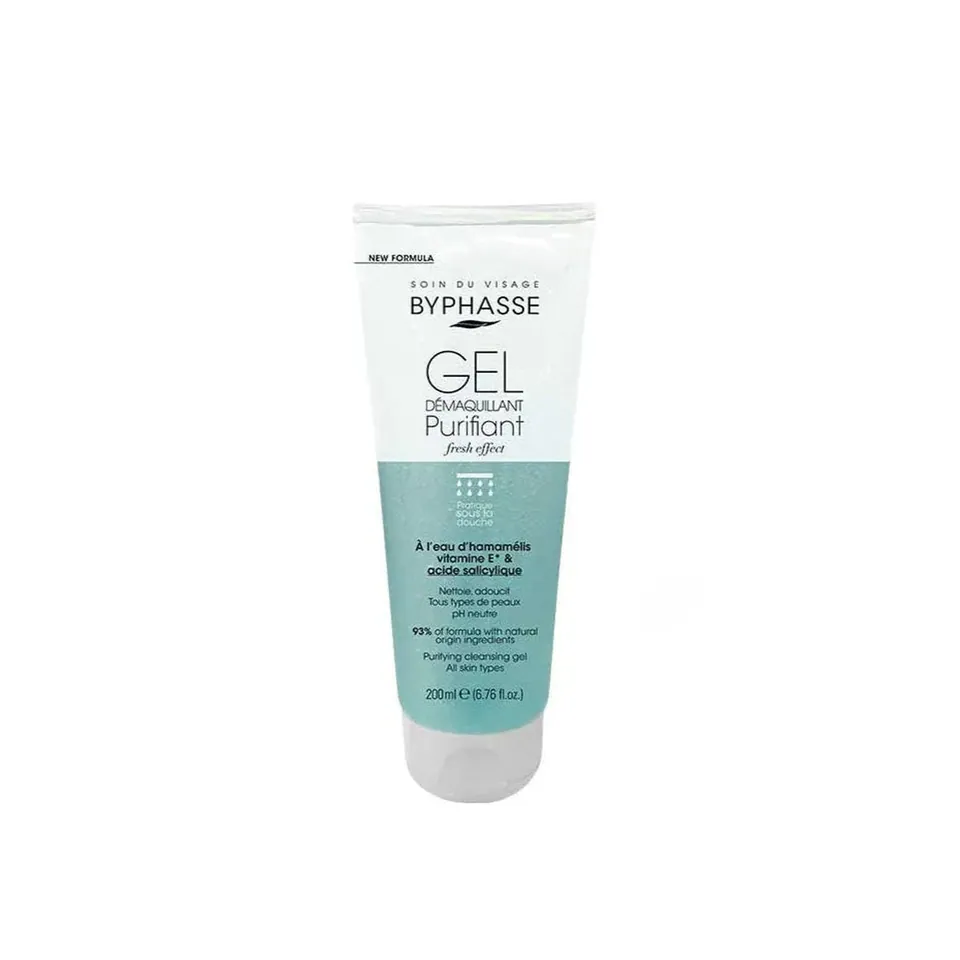 Byphasse Gel Demaquillant Tous Types de Peaux 200 ml New