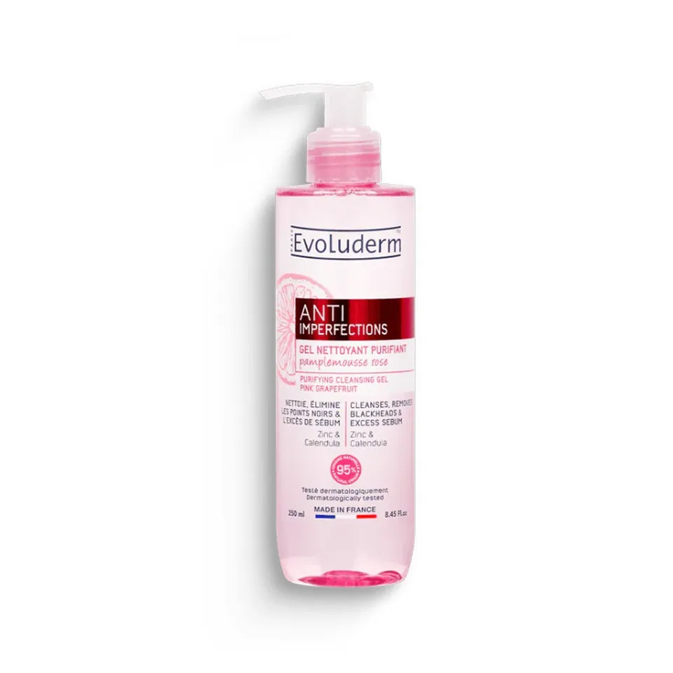 Evoluderm Gel Nettoyant Purifiant Anti Imperfections 250 ml