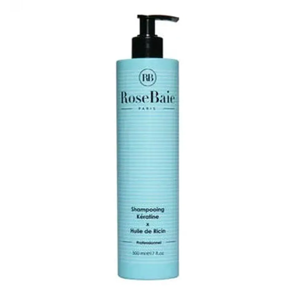Rose Baie Shampoing Keratine Huile de Ricin 500 ml