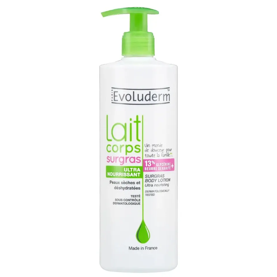 Evoluderm Lait Corps Surgras Peaux Seches 500 ml