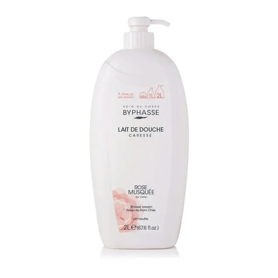 Byphasse Laitde Douche Rose Musquee 2 L