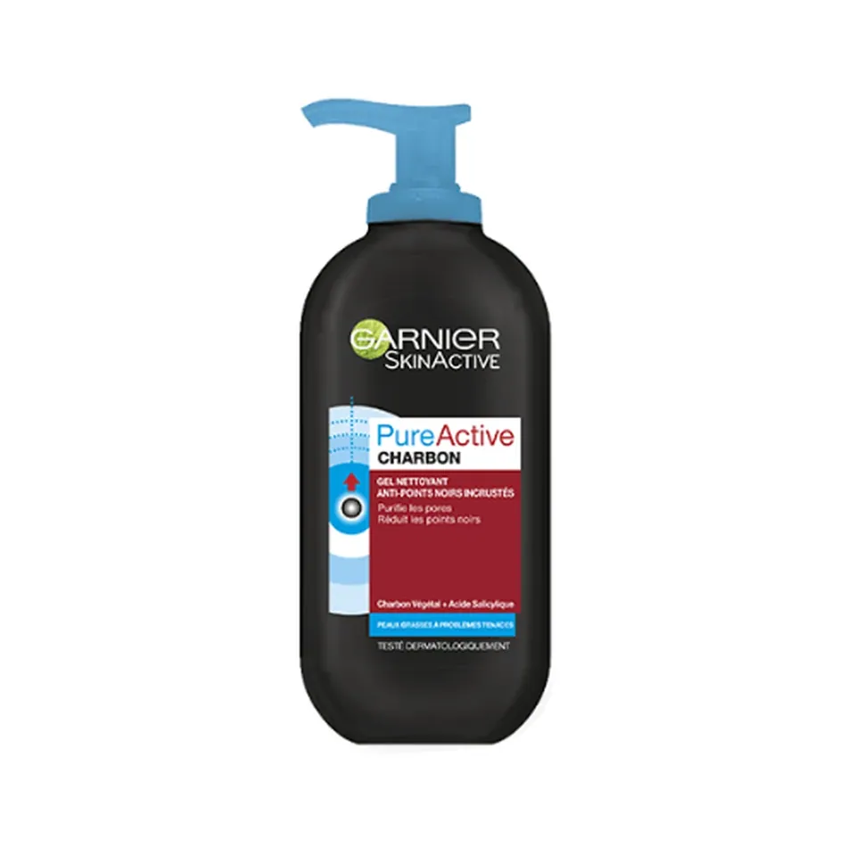 Garnier Skinactive Gel Nettoyant Charbon 200 ml