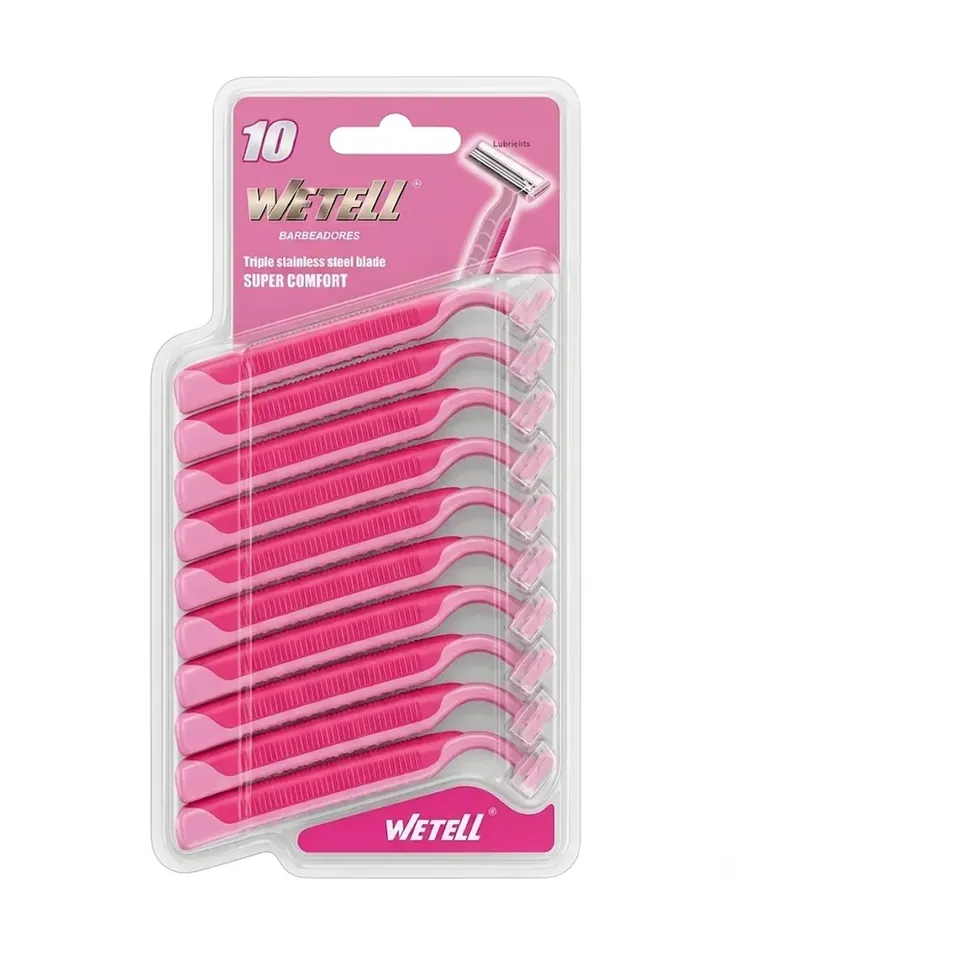 Wetell Lady Rasoir 3 Blade Super Confort 10PCS