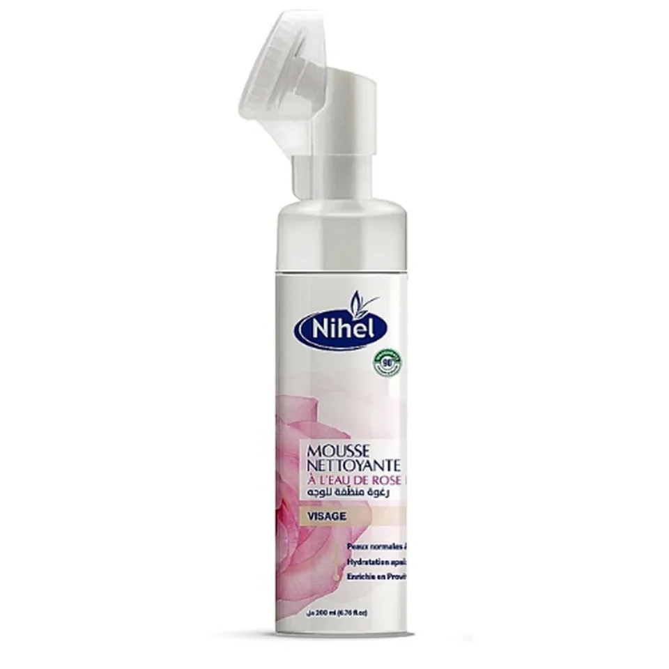 Nihel Mousse Nettoyante a L Eau de Rose Bio 200 ml