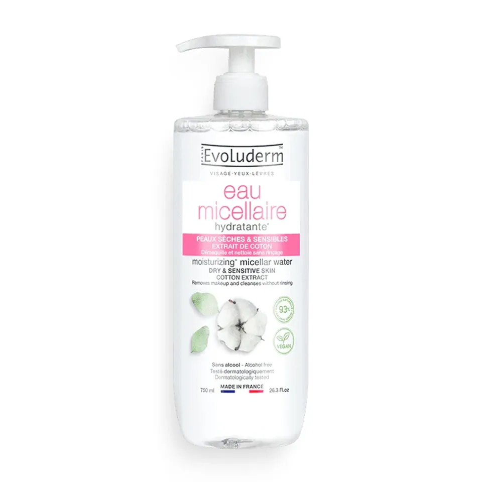 Evoluderm Eau Micellaire Cotton Peau Sensible 750 ml