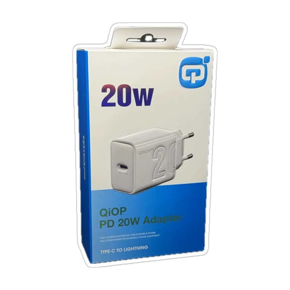 QiOP Chargeur PD 20 W + câble Lightning