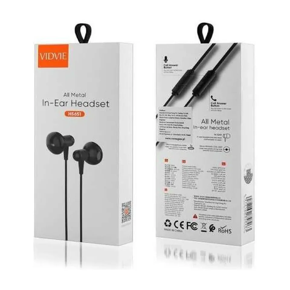 VIDVIE Écouteurs intra-auriculaires métal HS-651