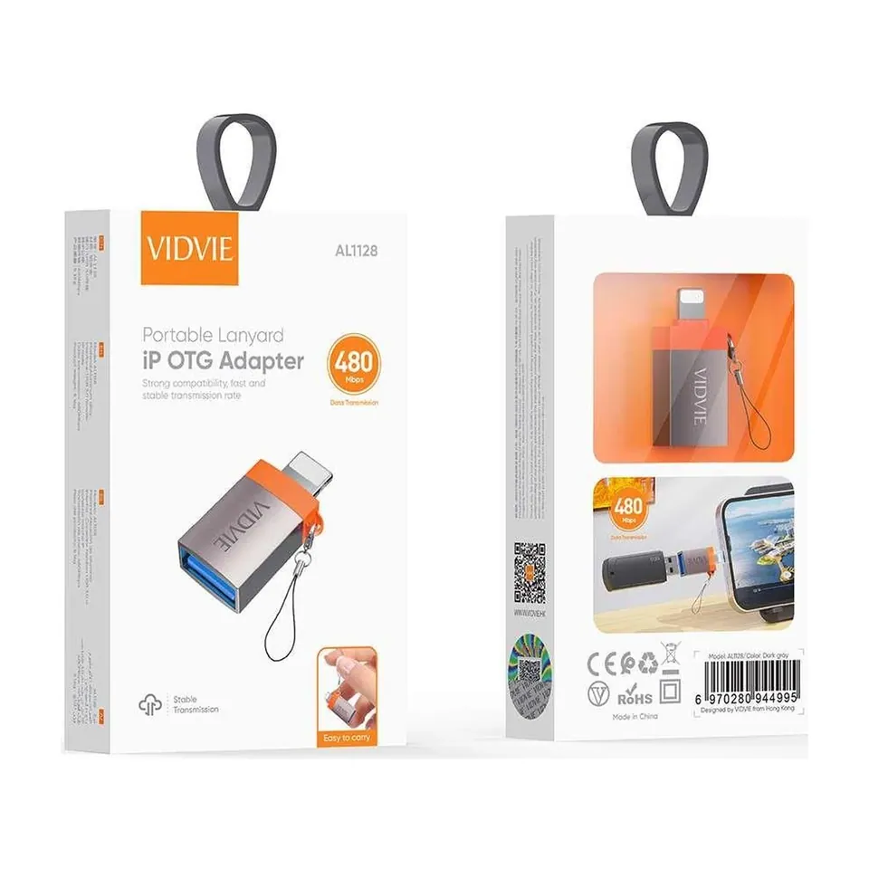 VIDVIE Adaptateur OTG USB 3.0 vers Lightning AL1128