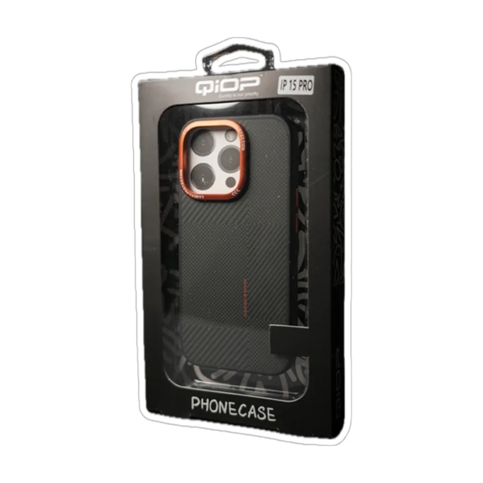 QiOP Coque Premium Carbon pour iPhone