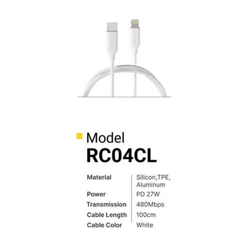 Revo Câble USB-C vers Lightning RC04CL – silicone PD 27 W