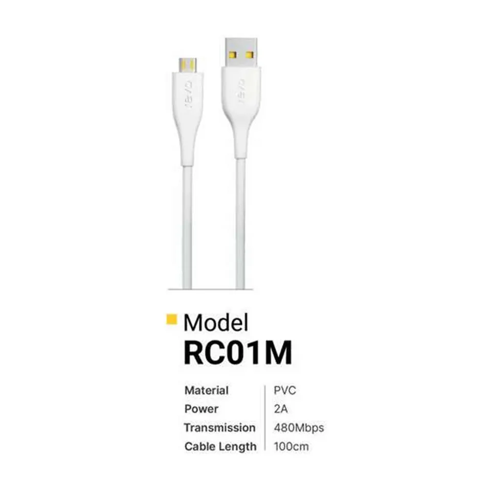 Revo Câble Micro-USB RC01M – PVC 2 A