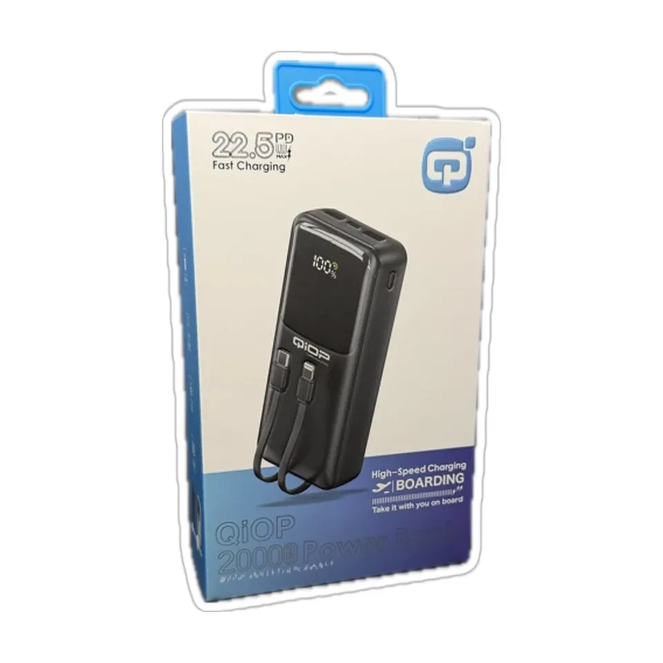 QiOP Batterie externe 20 000 mAh