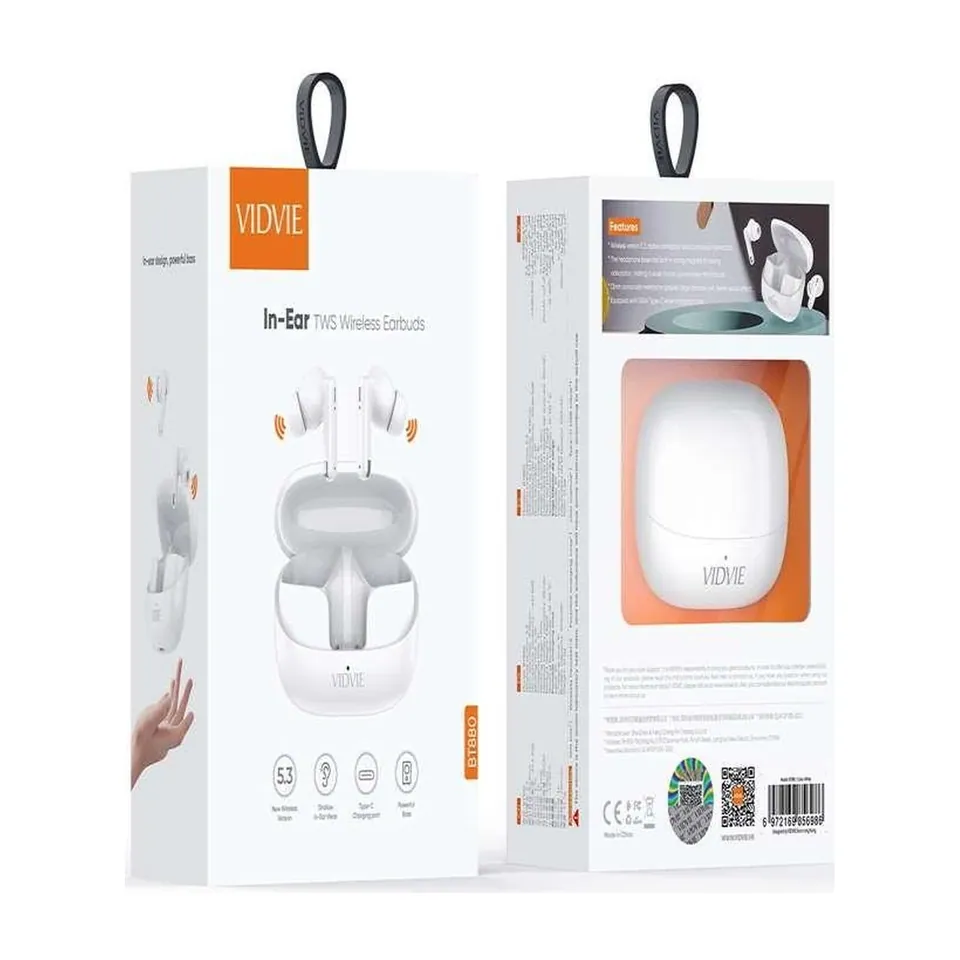 VIDVIE Écouteurs sans fil intra-auriculaires BT880