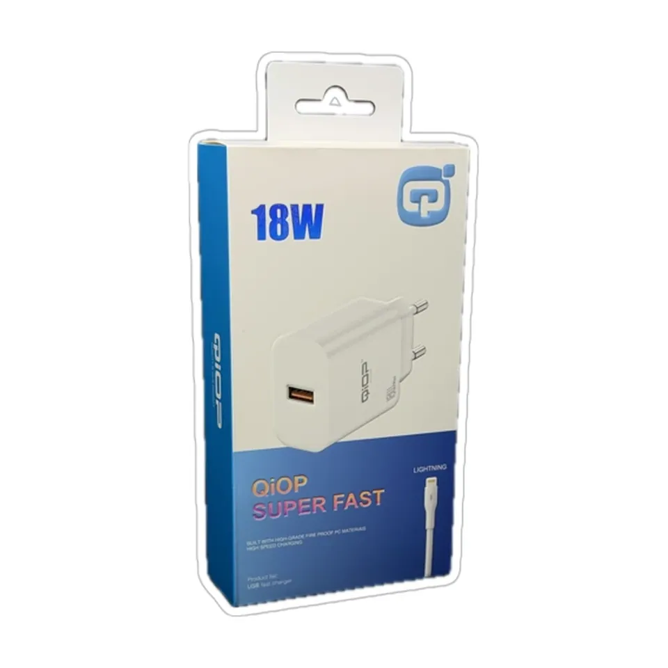 QiOP Chargeur 18 W + câble Micro-USB