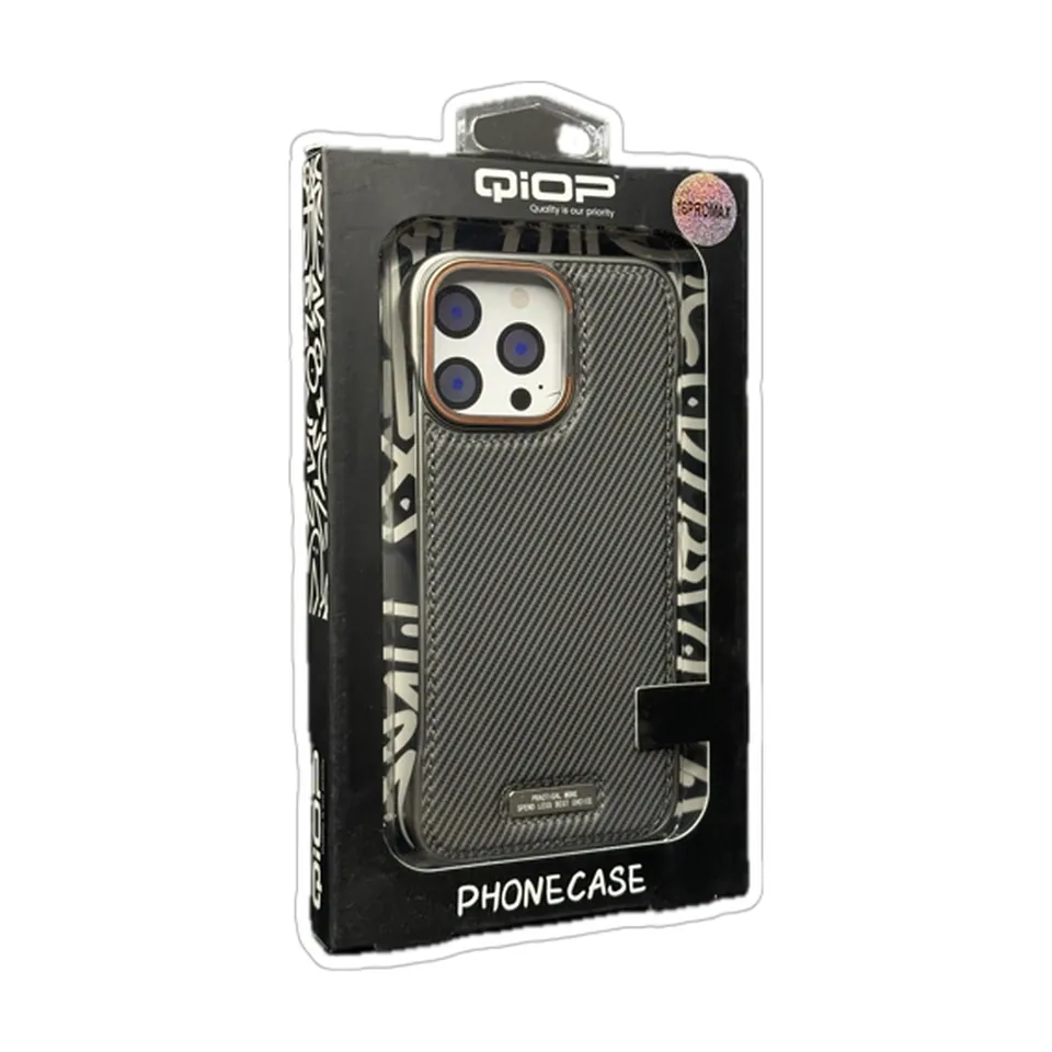 QiOP Coque Fiber pour iPhone