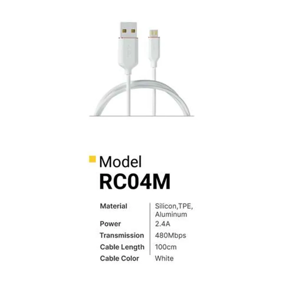 Revo Câble Micro-USB RC04M – silicone 2,4 A
