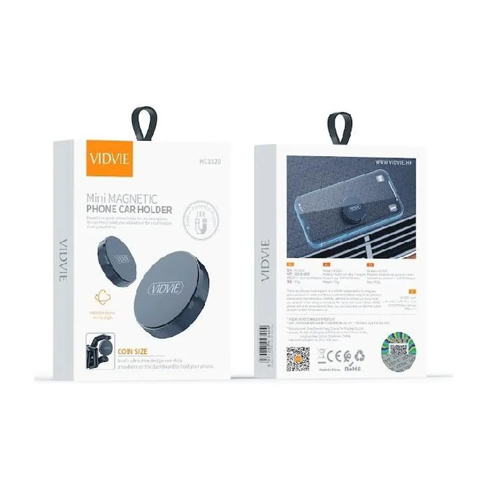 VIDVIE Support téléphone magnétique voiture HC1520