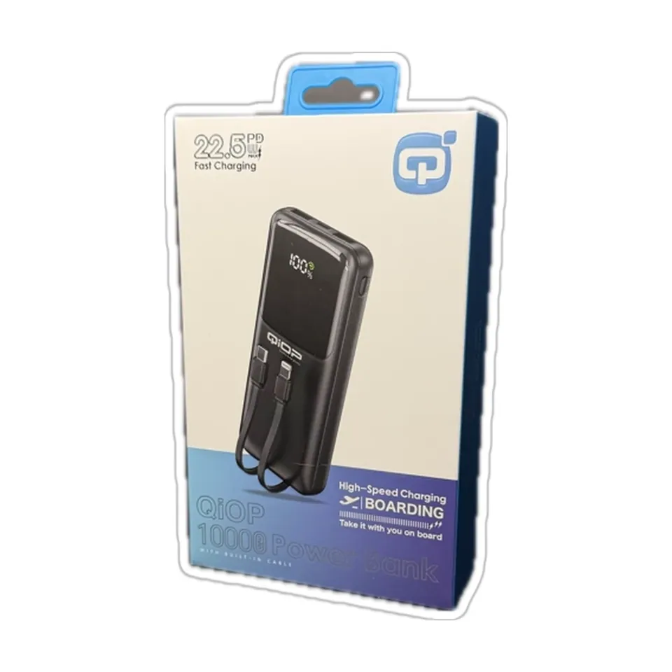 QiOP Batterie externe 10 000 mAh